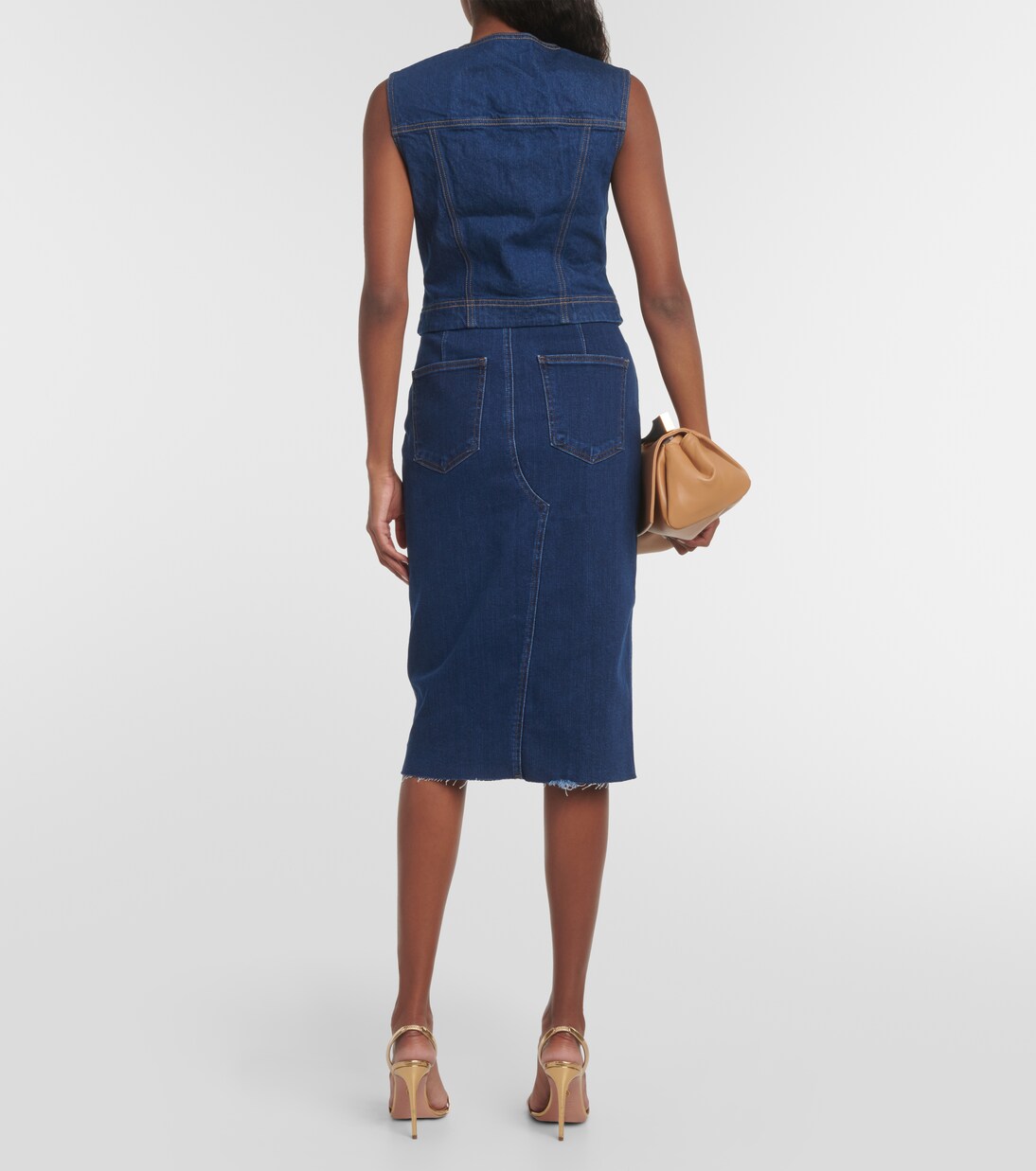 Weste Valeria aus Denim | Veronica Beard