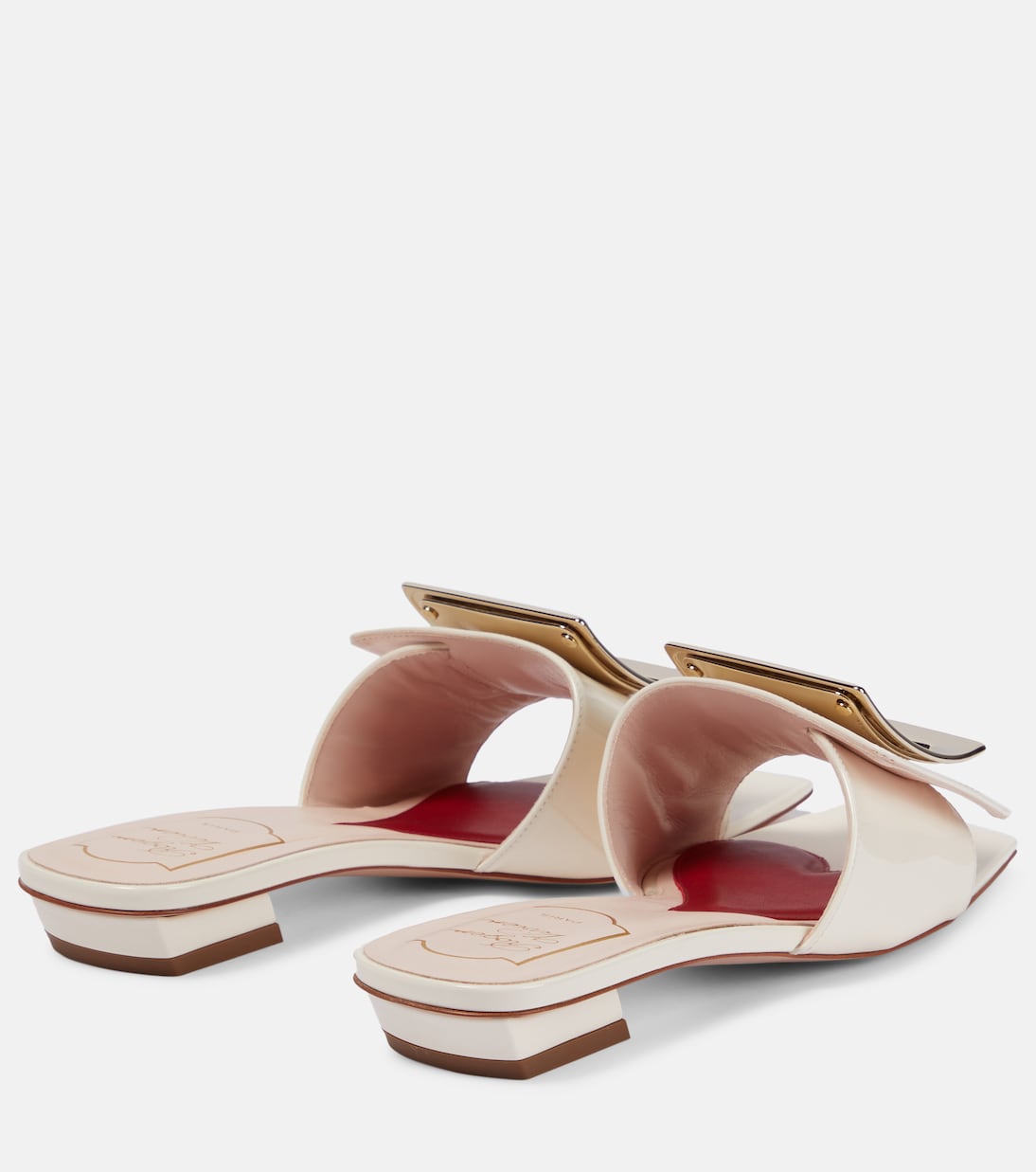 Belle Vivier 25 patent leather slides | Roger Vivier