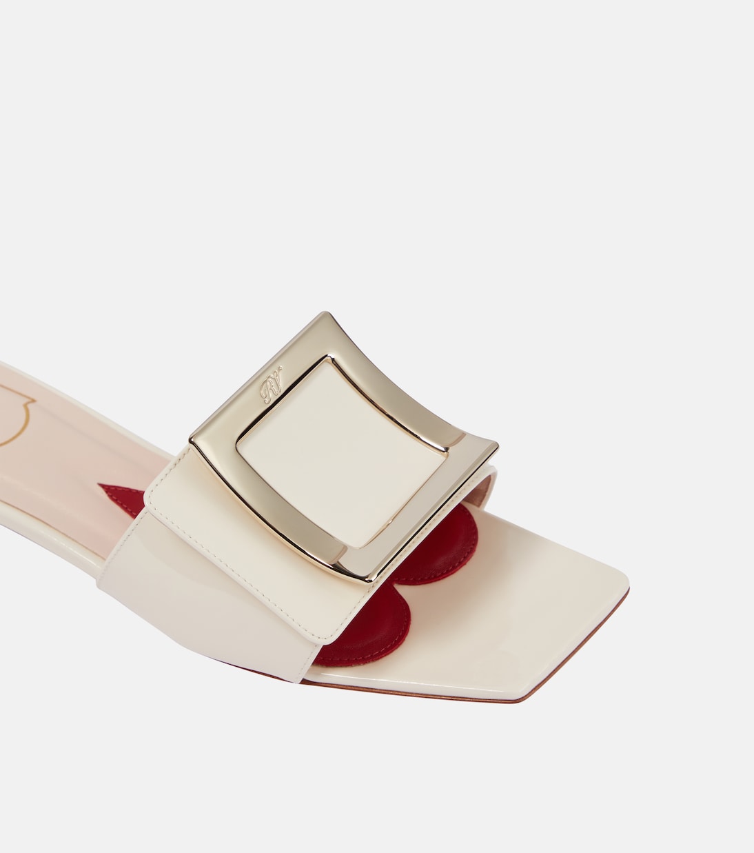 Belle Vivier 25 patent leather slides | Roger Vivier