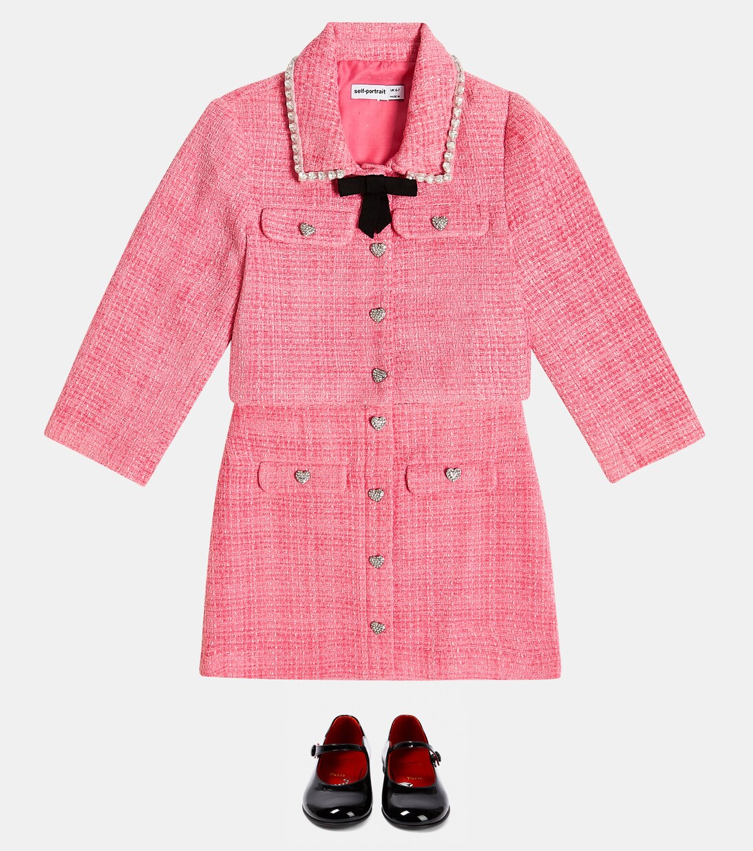 Embellished bouclé skirt | Self-Portrait Kids