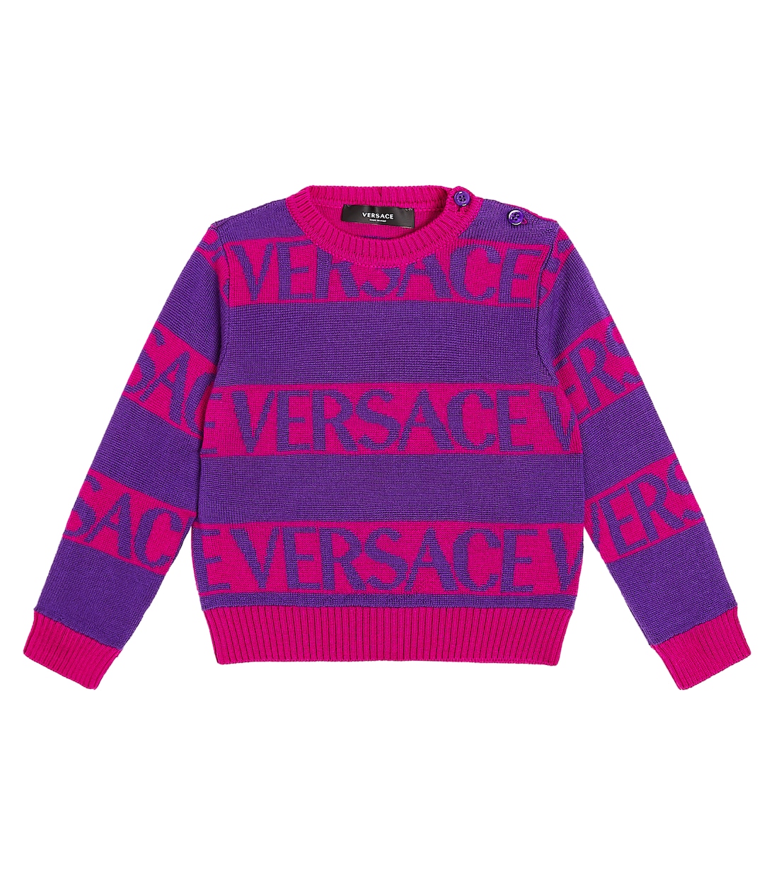 Baby Pullover Versace Allover aus Wolle | Versace Kids