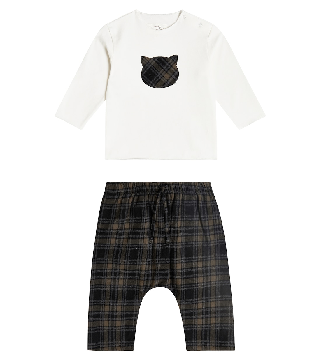 Baby checked top and pants set | Il Gufo