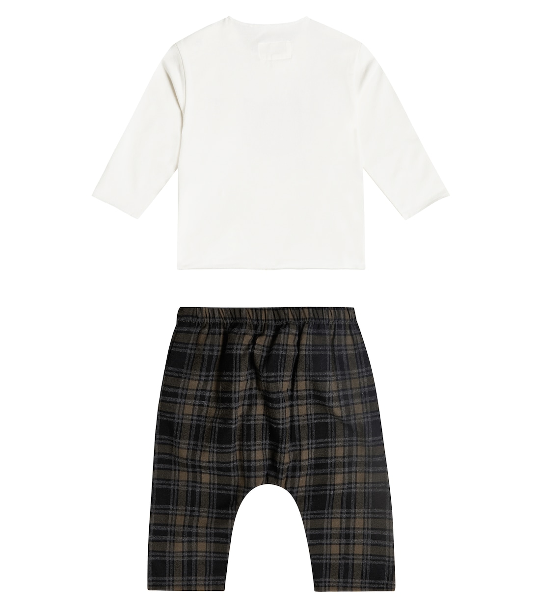 Baby checked top and pants set | Il Gufo