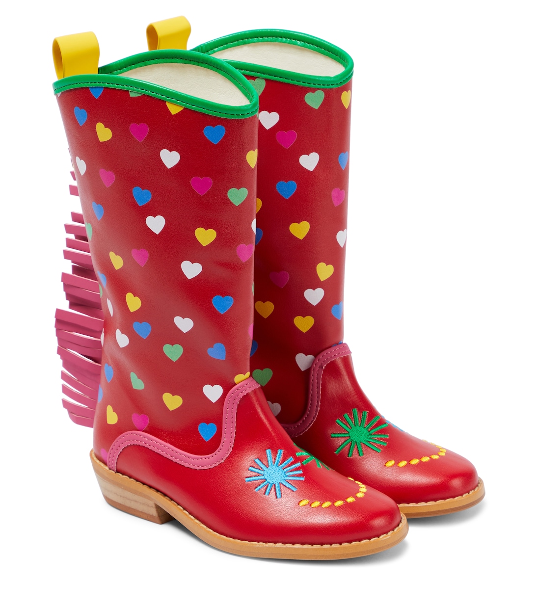 Printed fringed cowboy boots | Stella McCartney Kids