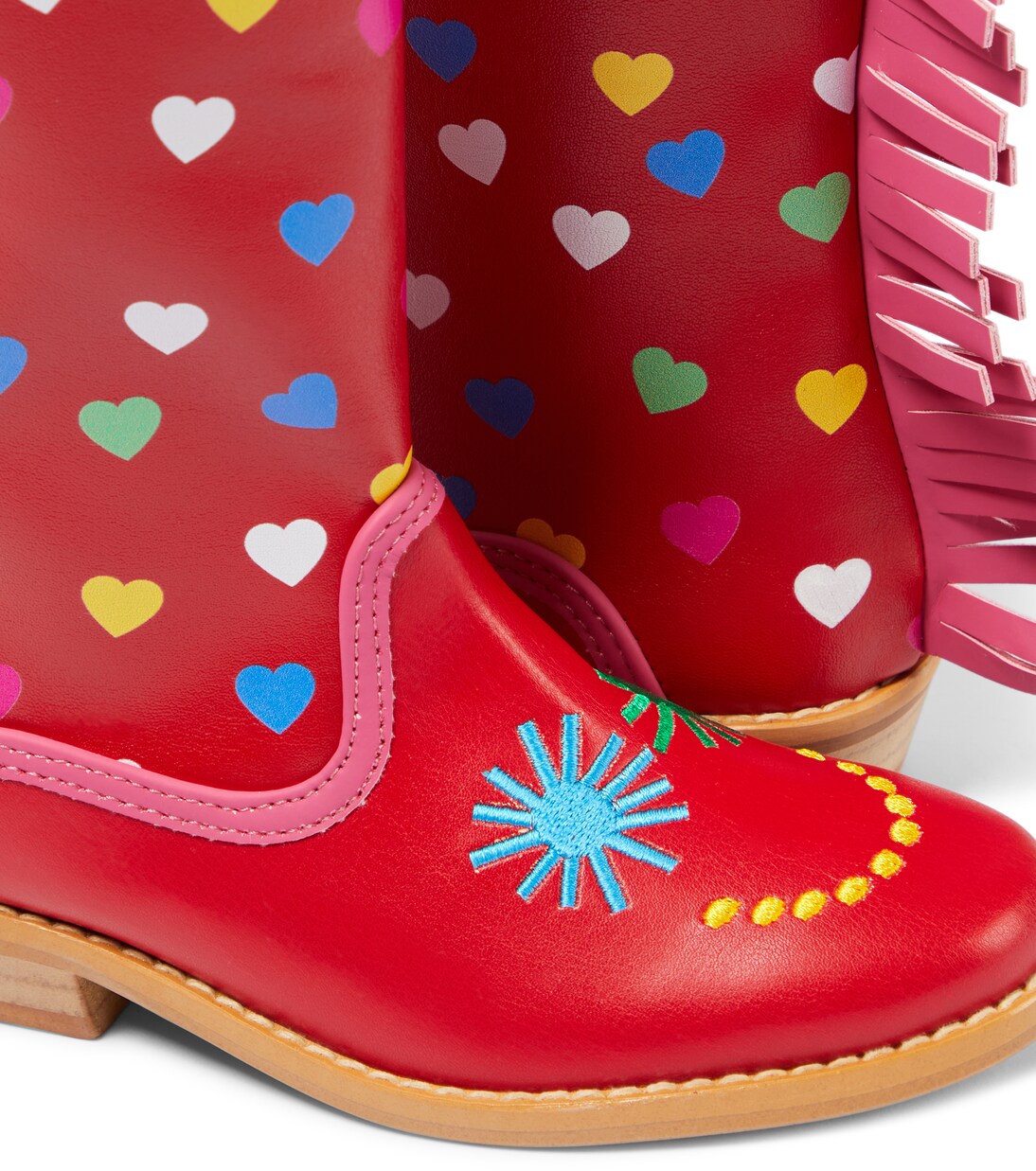 Printed fringed cowboy boots | Stella McCartney Kids