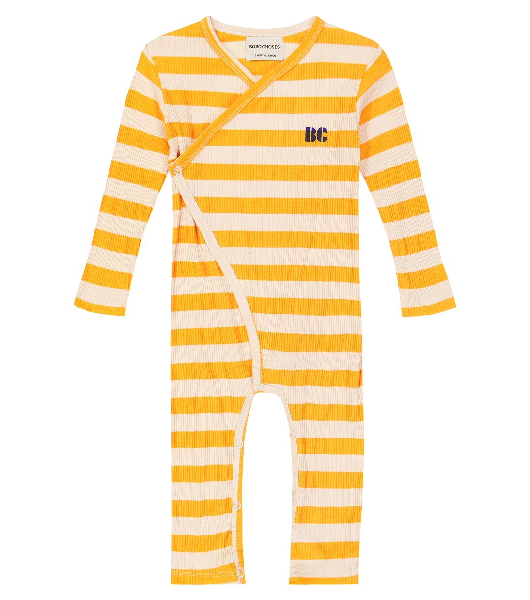 Baby striped ribbed jersey onesie | Bobo Choses