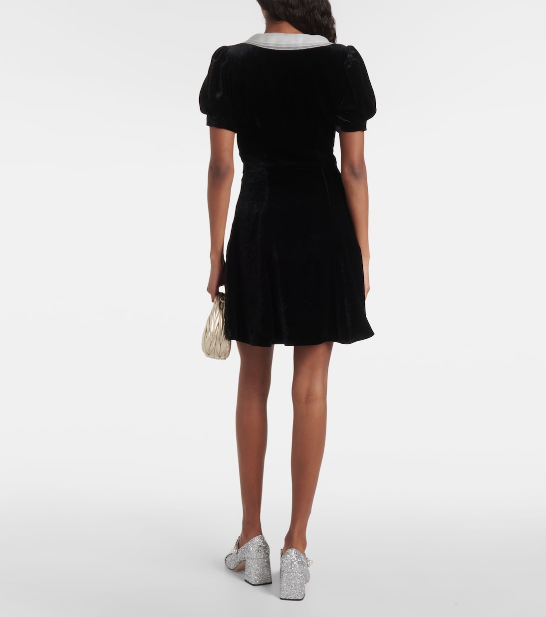 Robe en velours et soie | Miu Miu