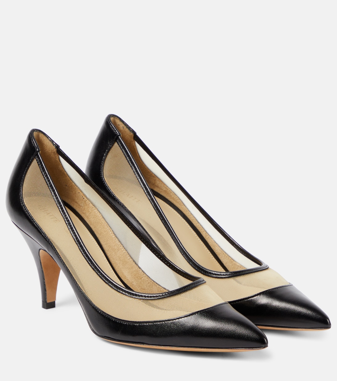 River leather and mesh pumps | Khaite