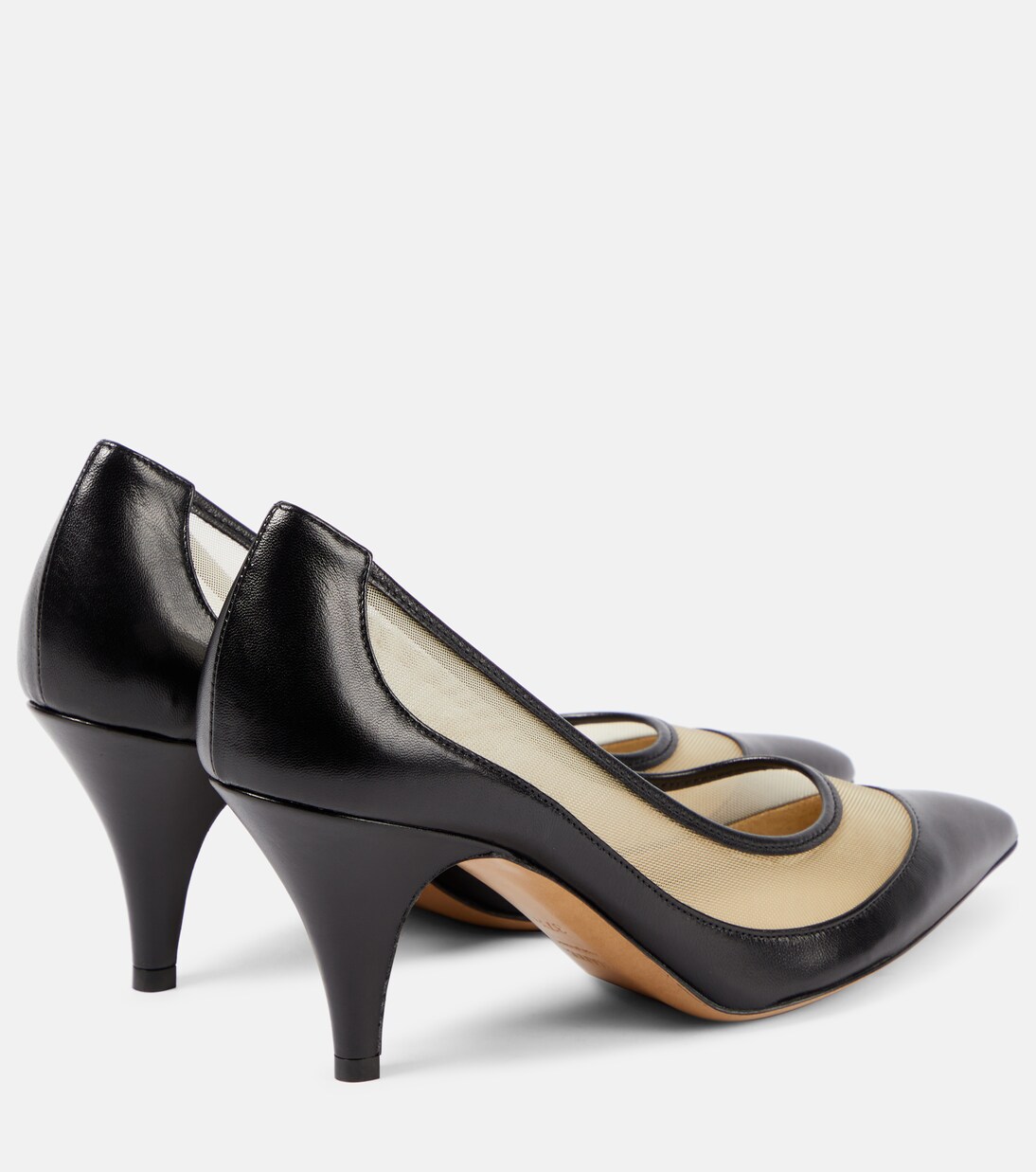 River leather and mesh pumps | Khaite