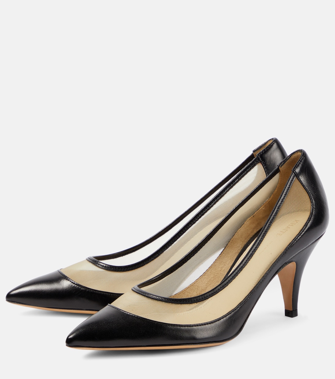River leather and mesh pumps | Khaite