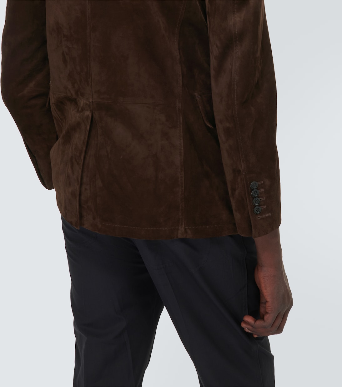 Blazer de ante con piel | Tom Ford