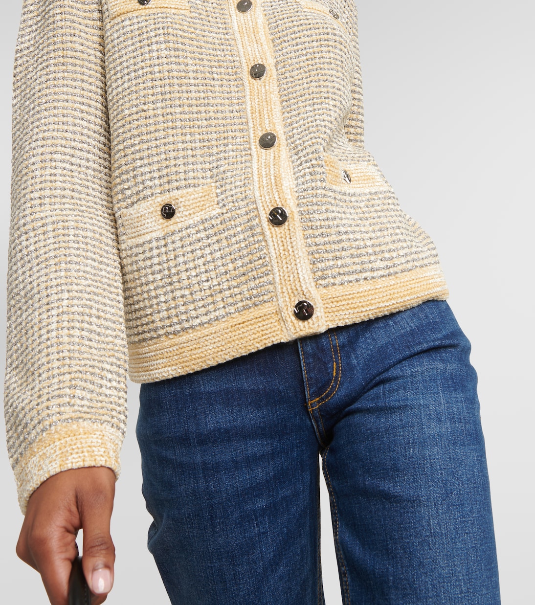 Cardigan Kendra aus Samt | Tory Burch