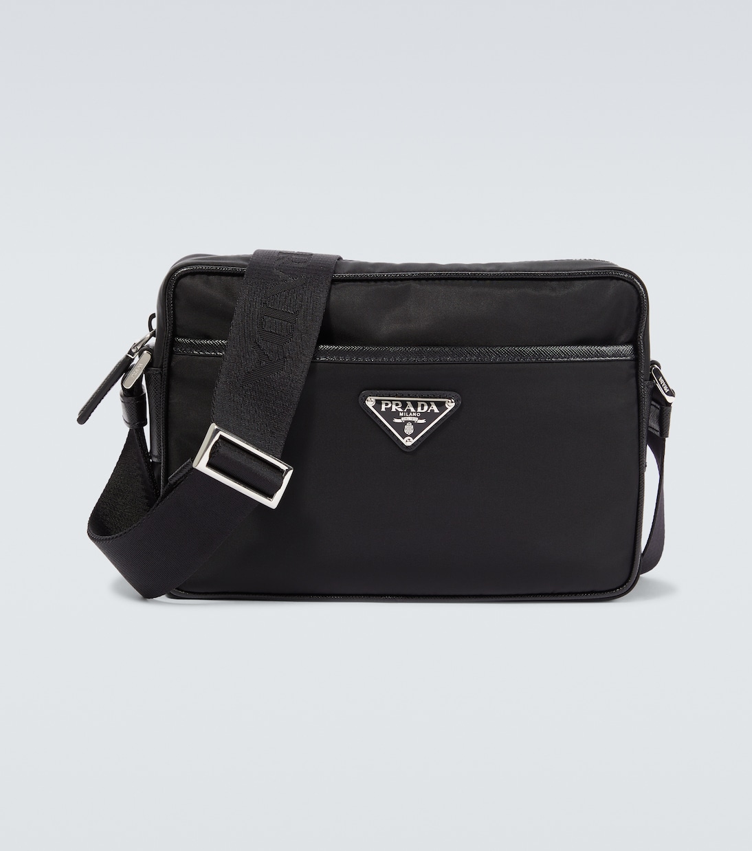 Messenger Bag aus Re-Nylon mit Leder | Prada