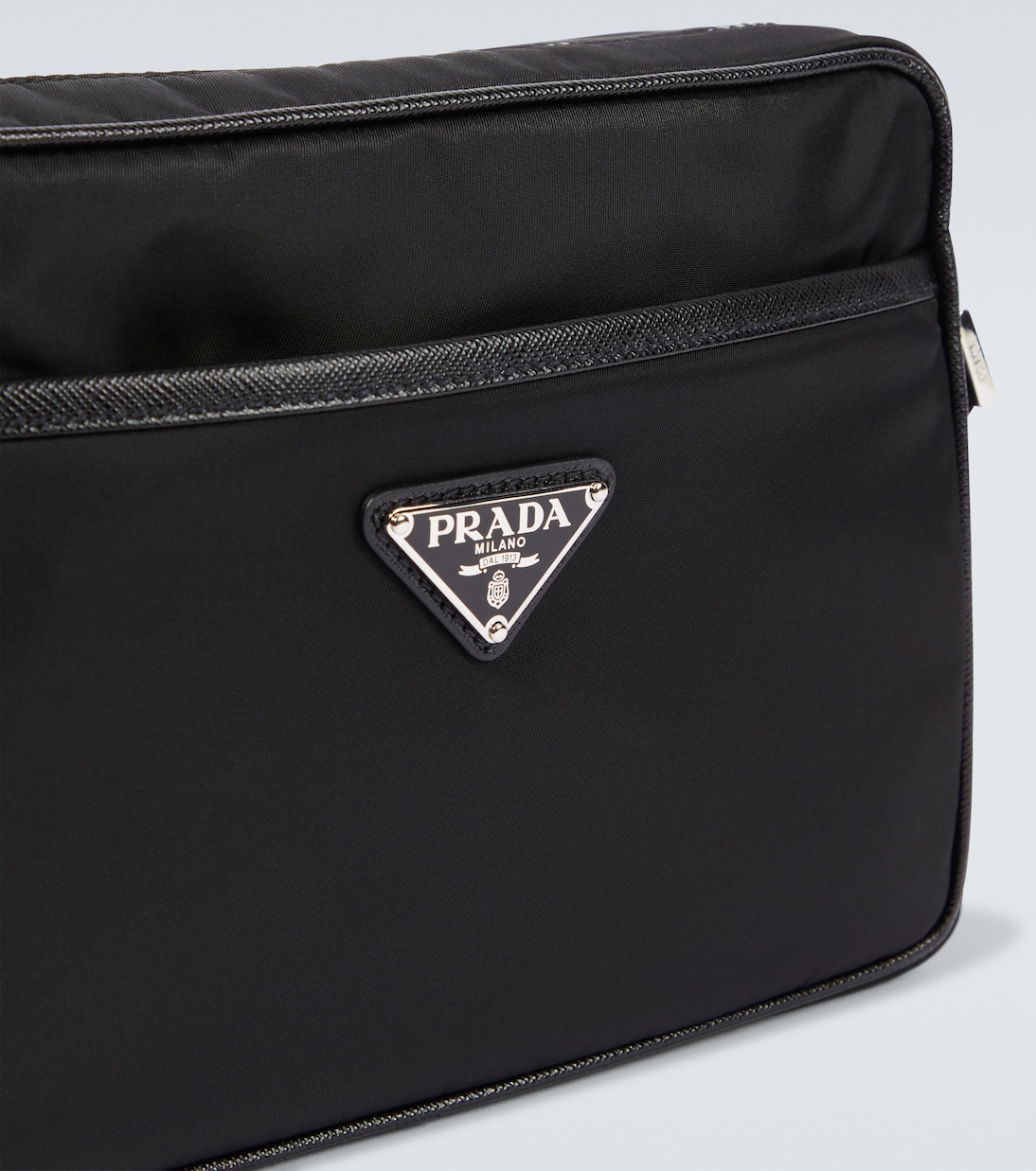 Messenger Bag aus Re-Nylon mit Leder | Prada
