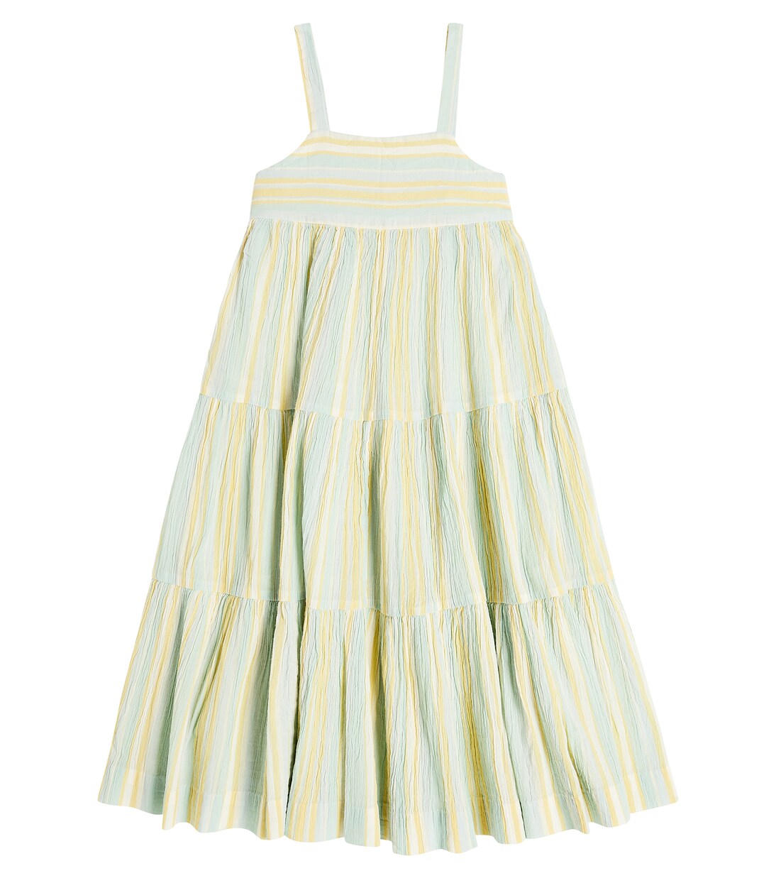 Cora striped cotton crêpe dress | Bonpoint