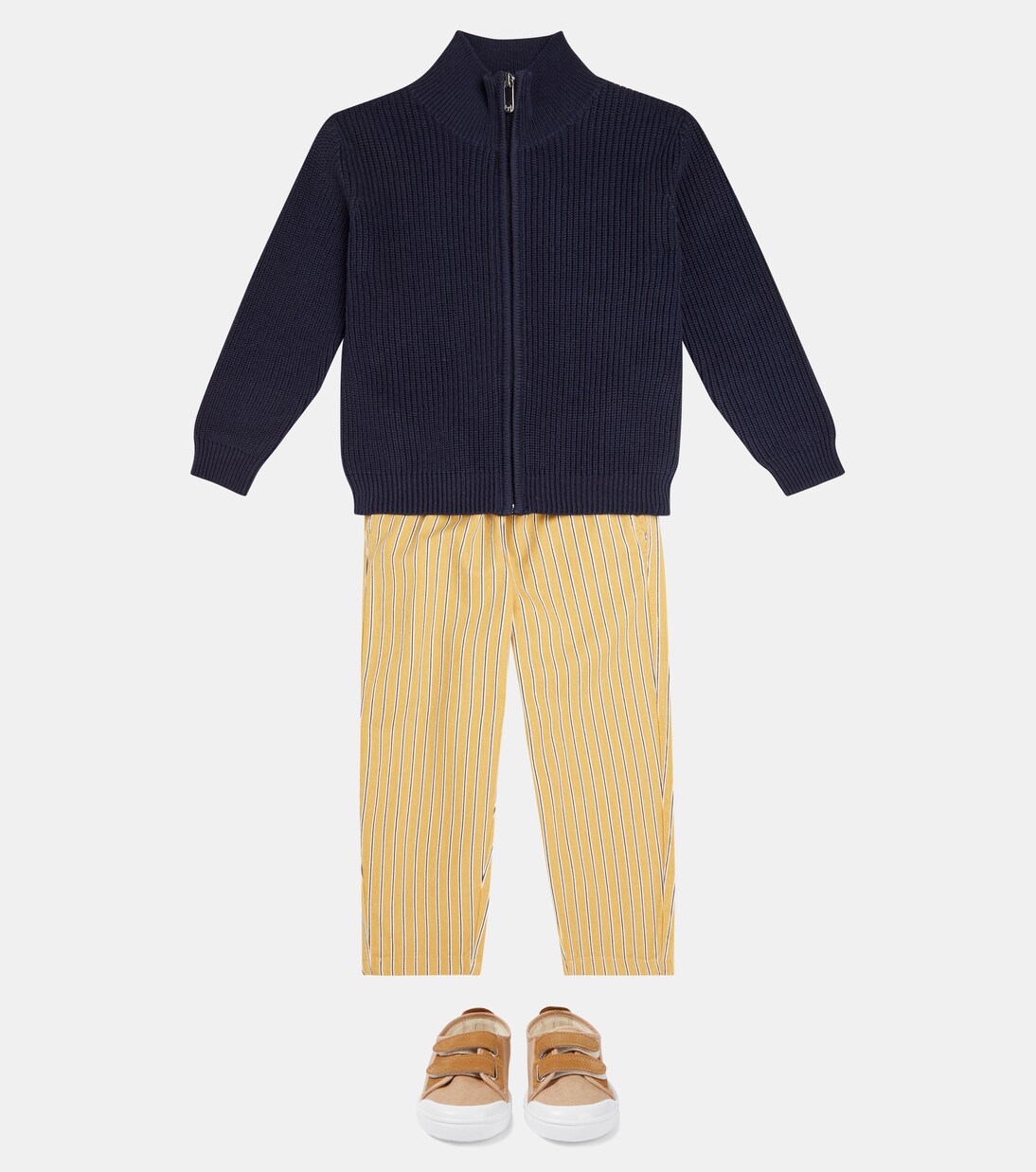 Striped cotton twill pants | Il Gufo