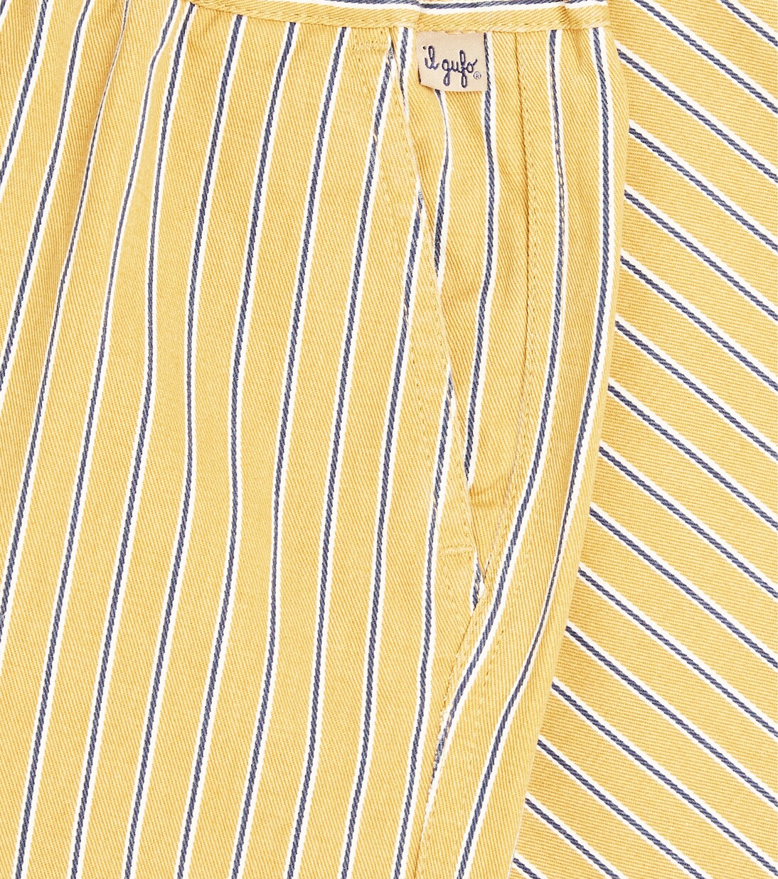 Striped cotton twill pants | Il Gufo