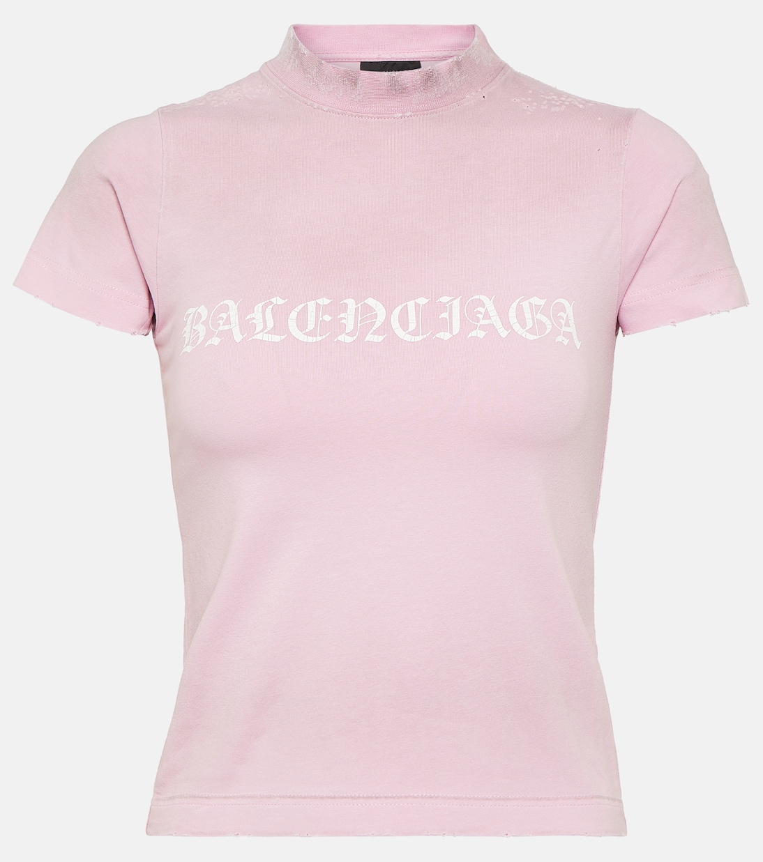 Camiseta cropped de jersey de algodón | Balenciaga