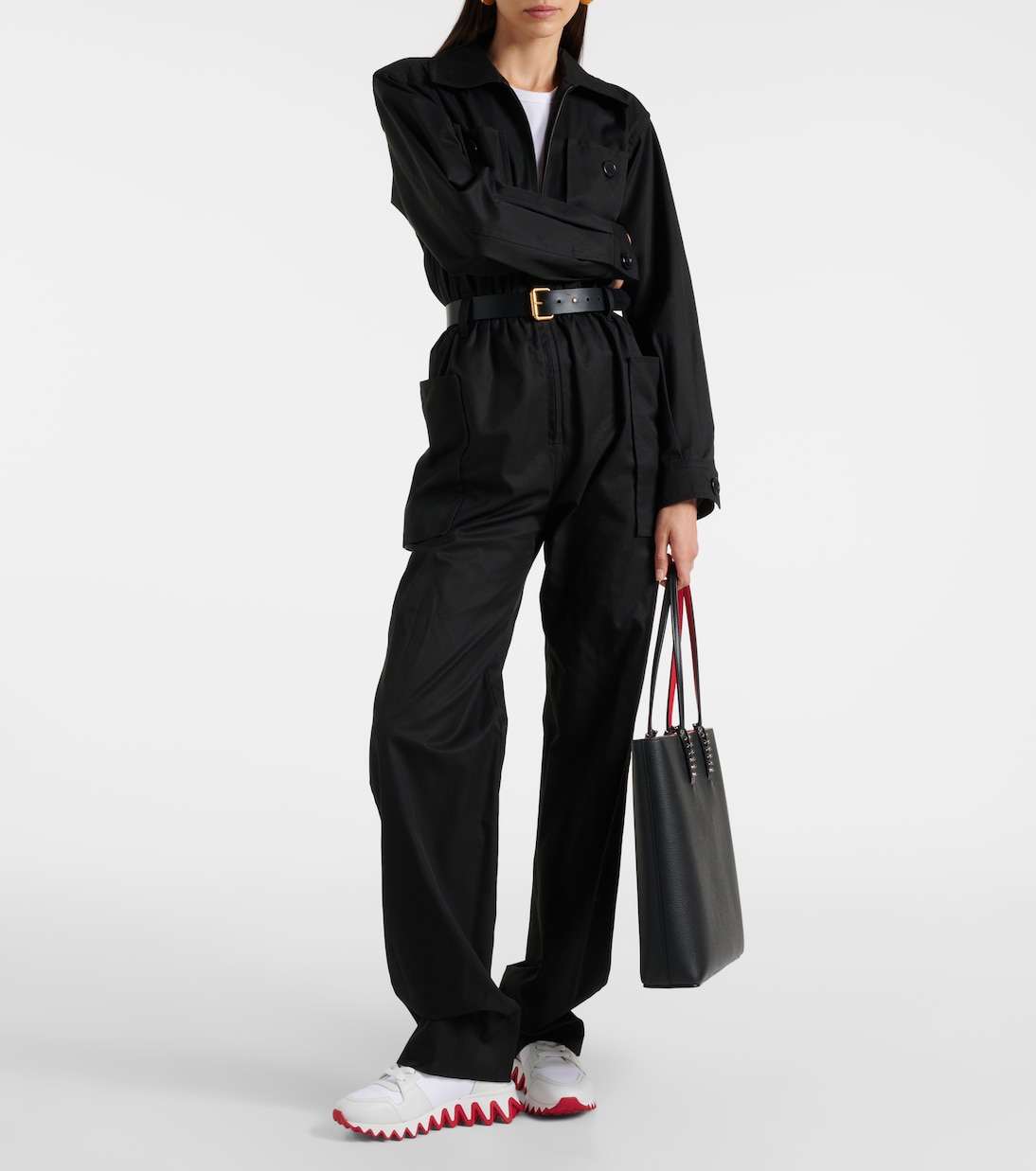 Sneakers Nastroshark Donna in pelle | Christian Louboutin