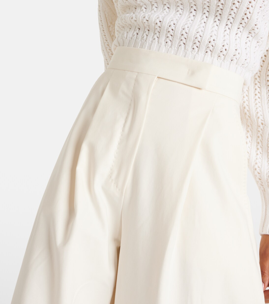 Weite Hose Avoriaz aus einem Baumwollgemisch | Max Mara