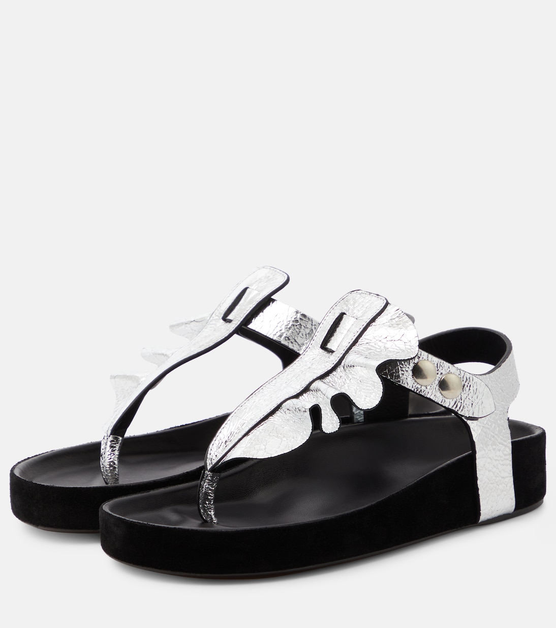 Sandales Isela en cuir métallisé | Isabel Marant