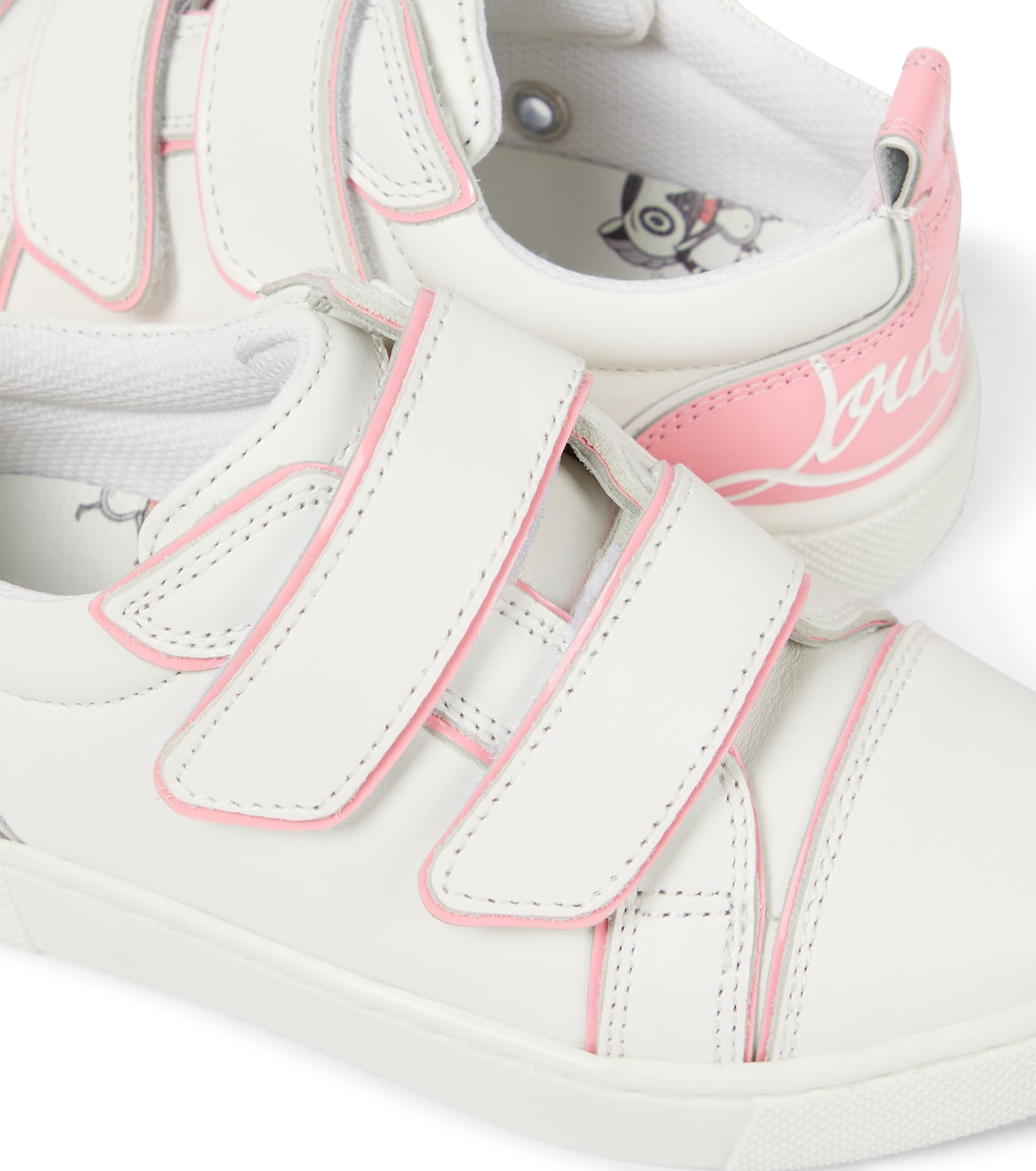 Funnyto Scratch leather sneakers | Christian Louboutin Kids