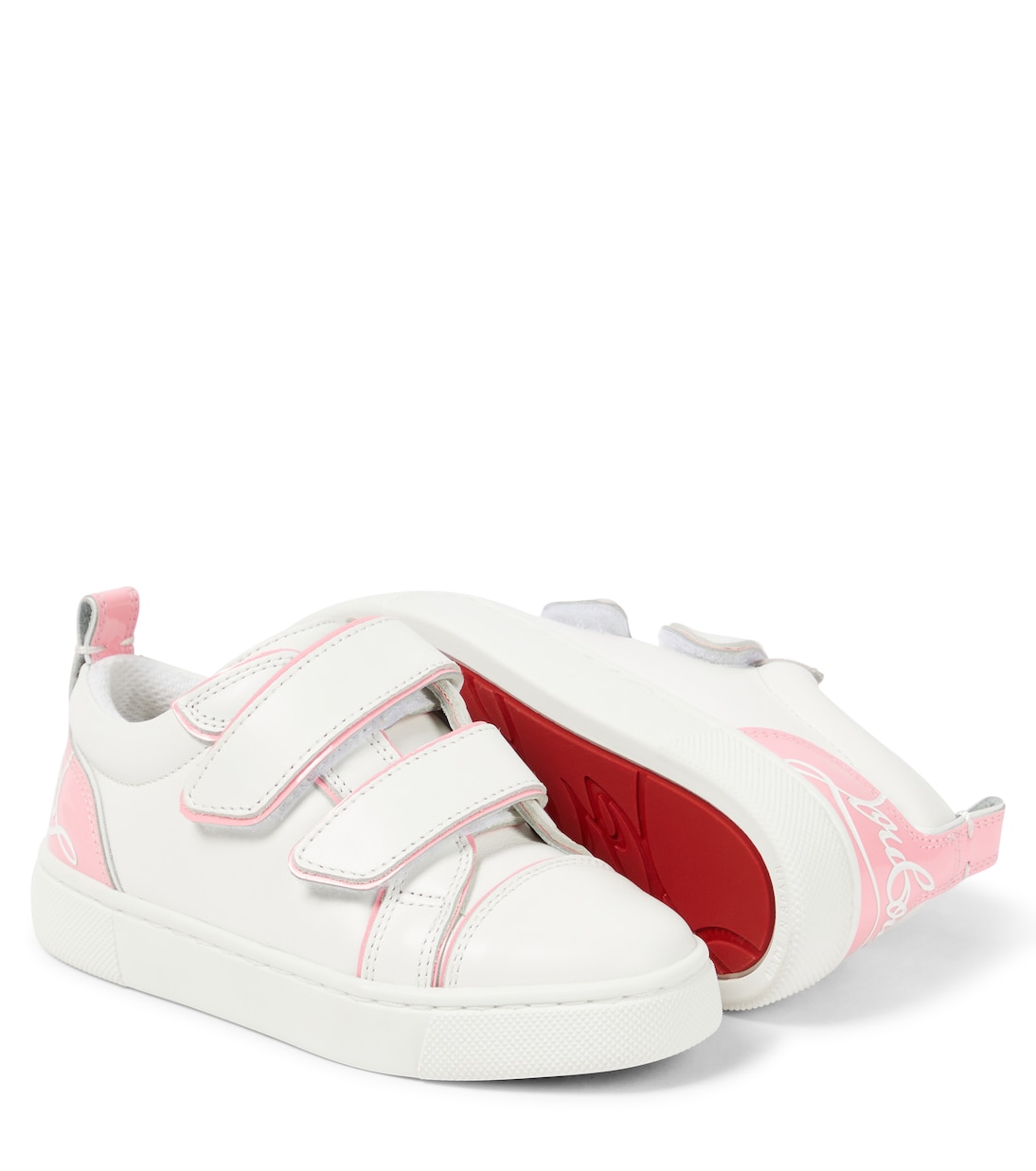 Funnyto Scratch leather sneakers | Christian Louboutin Kids