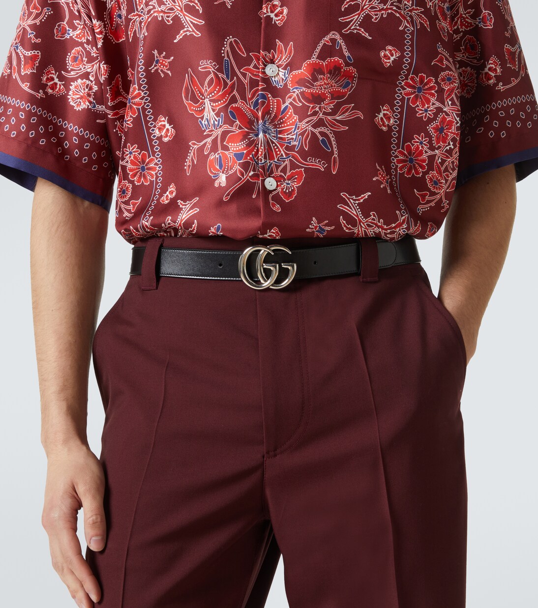 GG Marmont皮革腰带 | Gucci