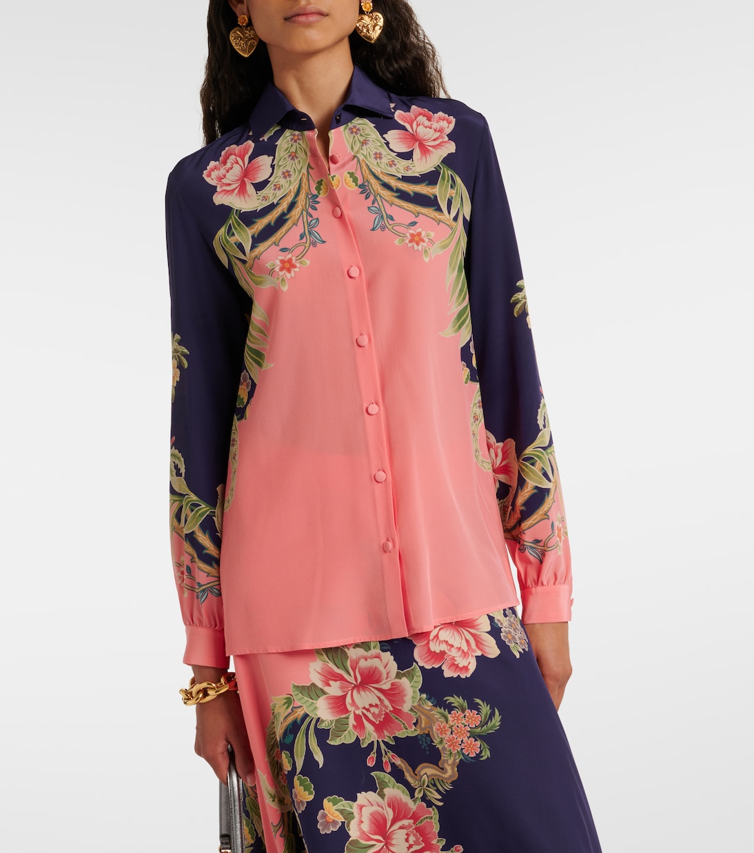 Bedrucktes Hemd aus Seide | Etro