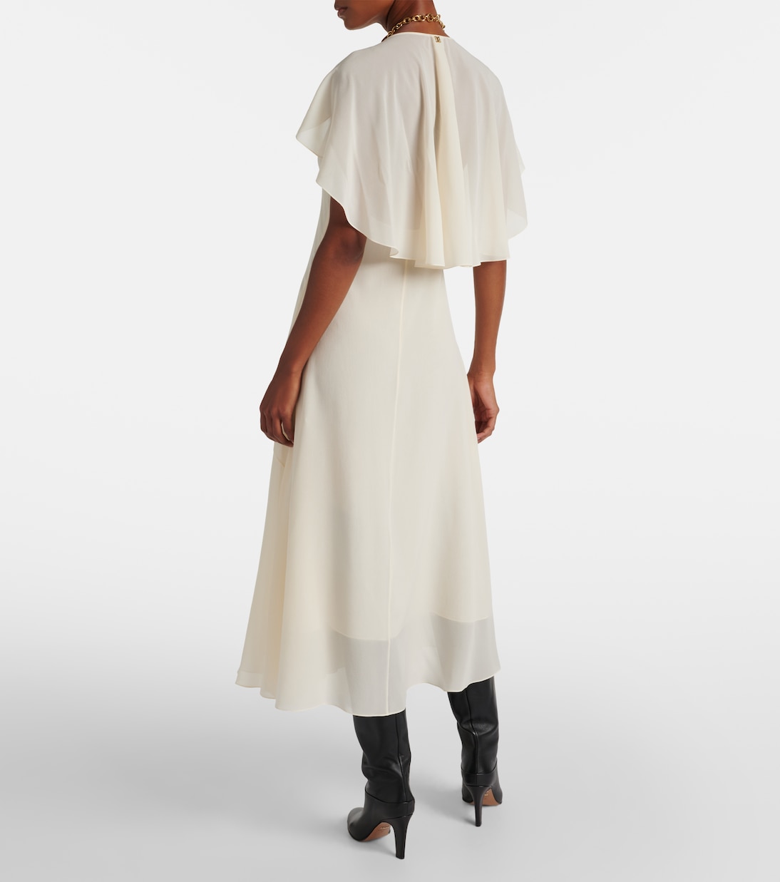 Silk chiffon midi dress | Chloé