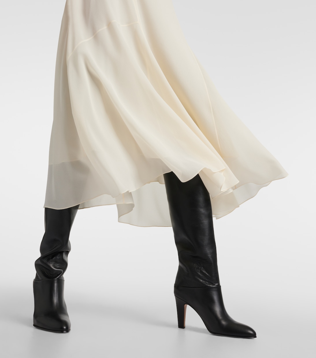 Silk chiffon midi dress | Chloé