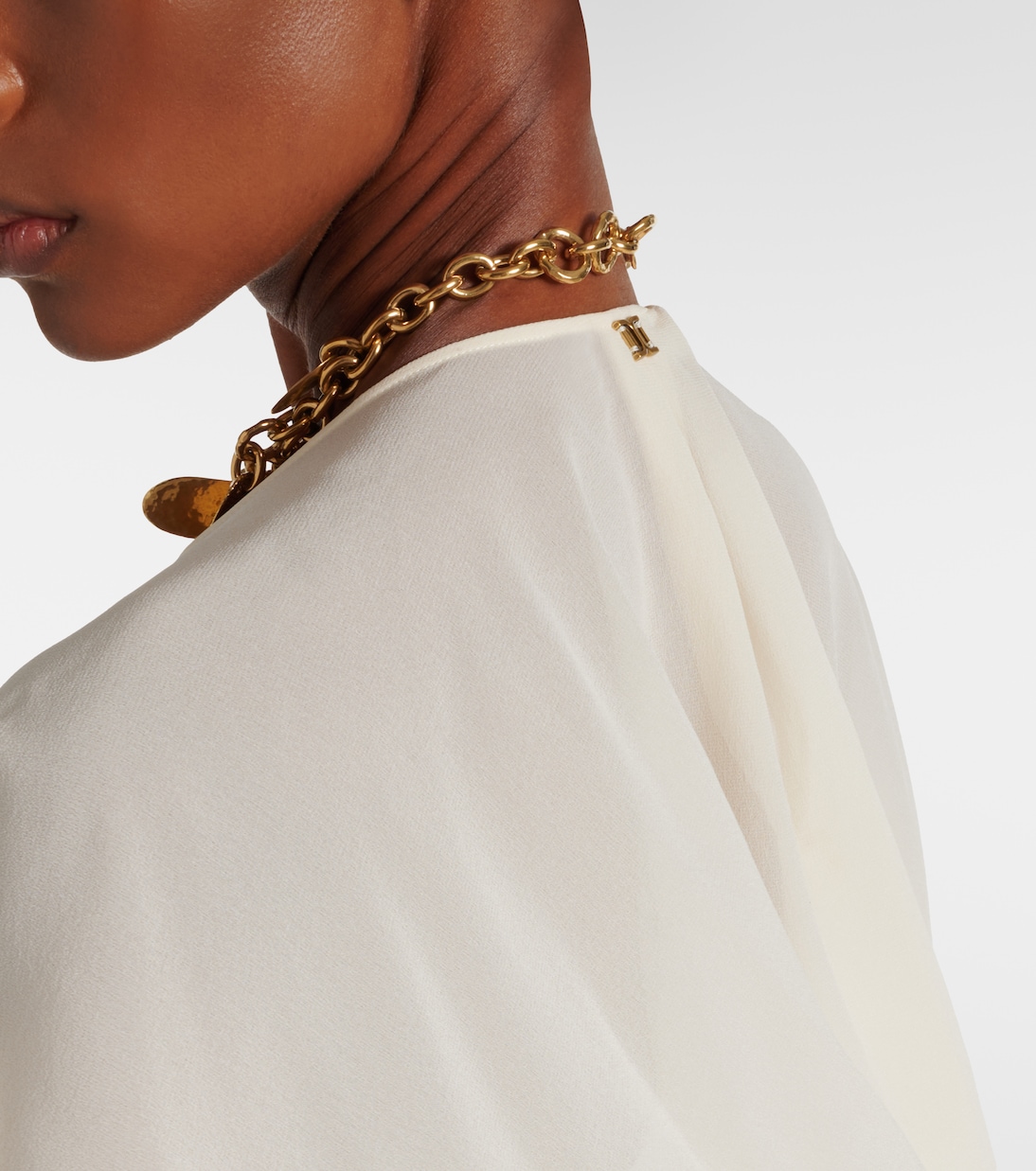 Silk chiffon midi dress | Chloé