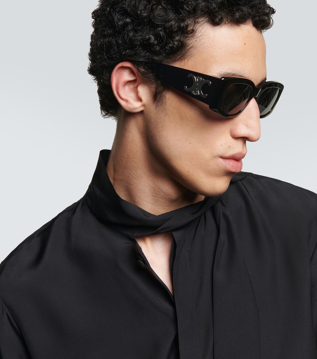 Triomphe XL 01 rectangular sunglasses | Celine Eyewear