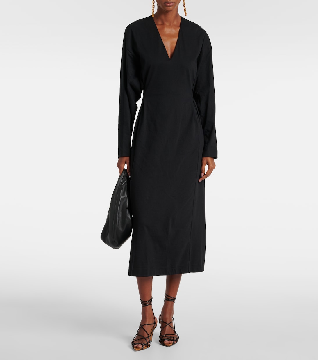 Robe midi en coton | Plan C