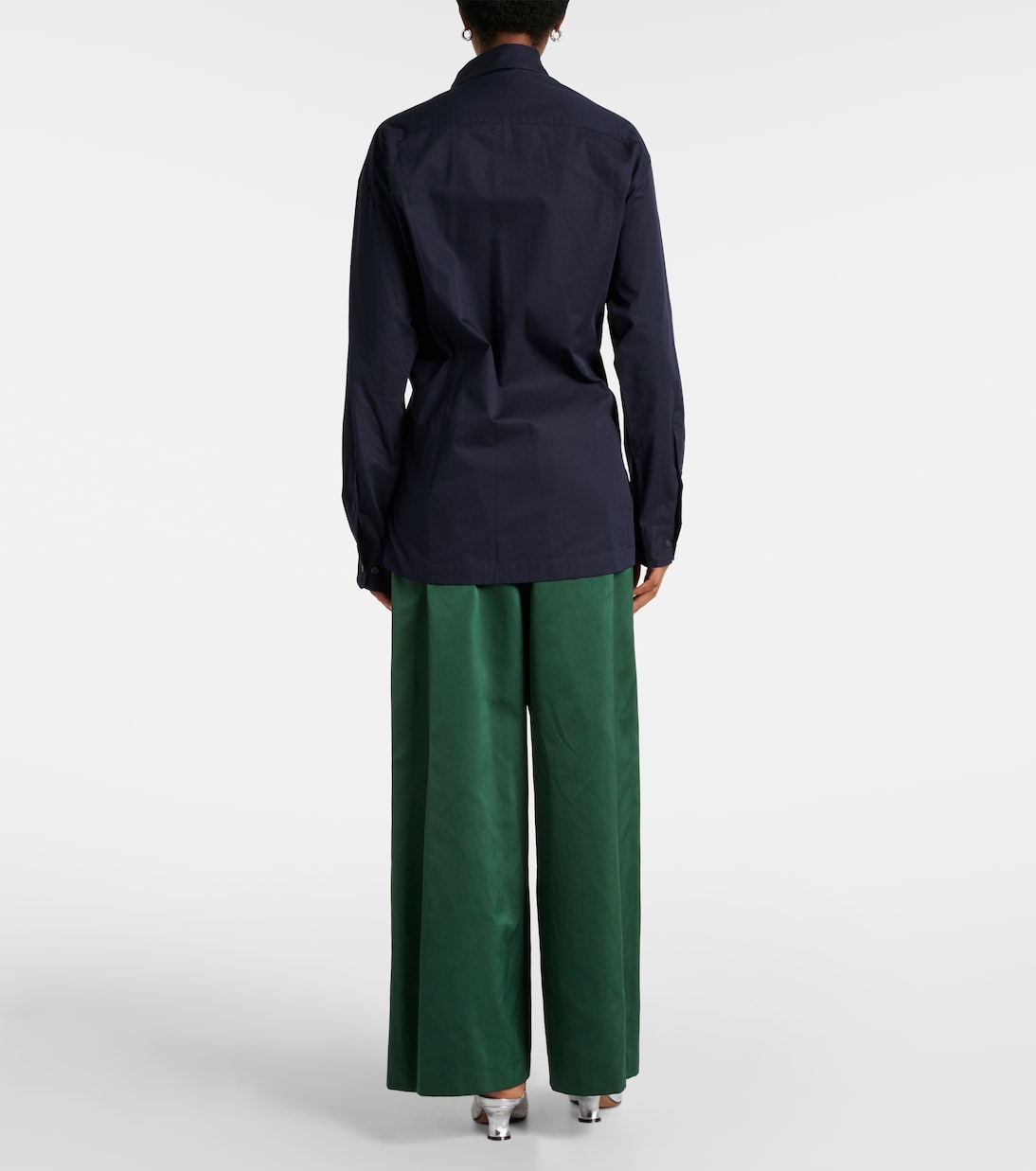 Hemd aus Baumwoll-Gabardine mit Kristallen | Dries Van Noten