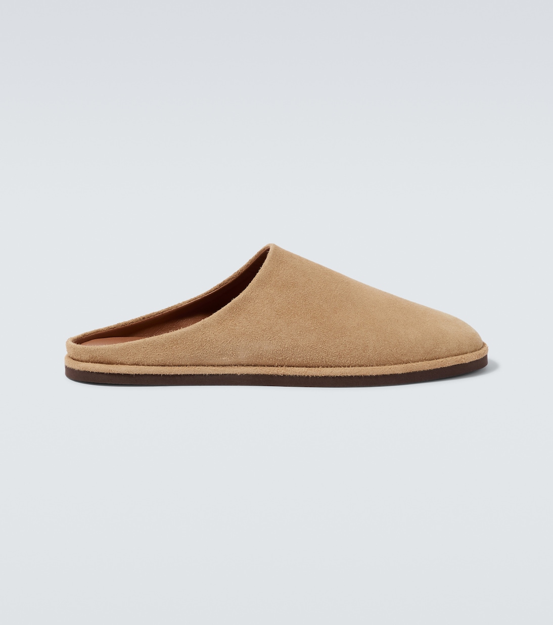 Slippers aus Veloursleder | Auralee