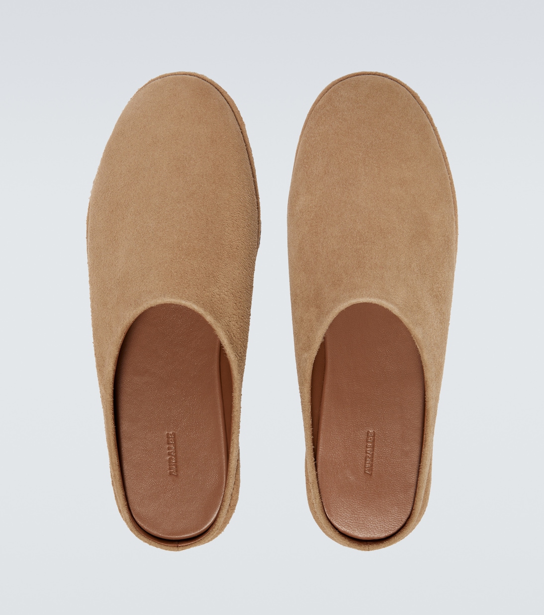 Slippers aus Veloursleder | Auralee
