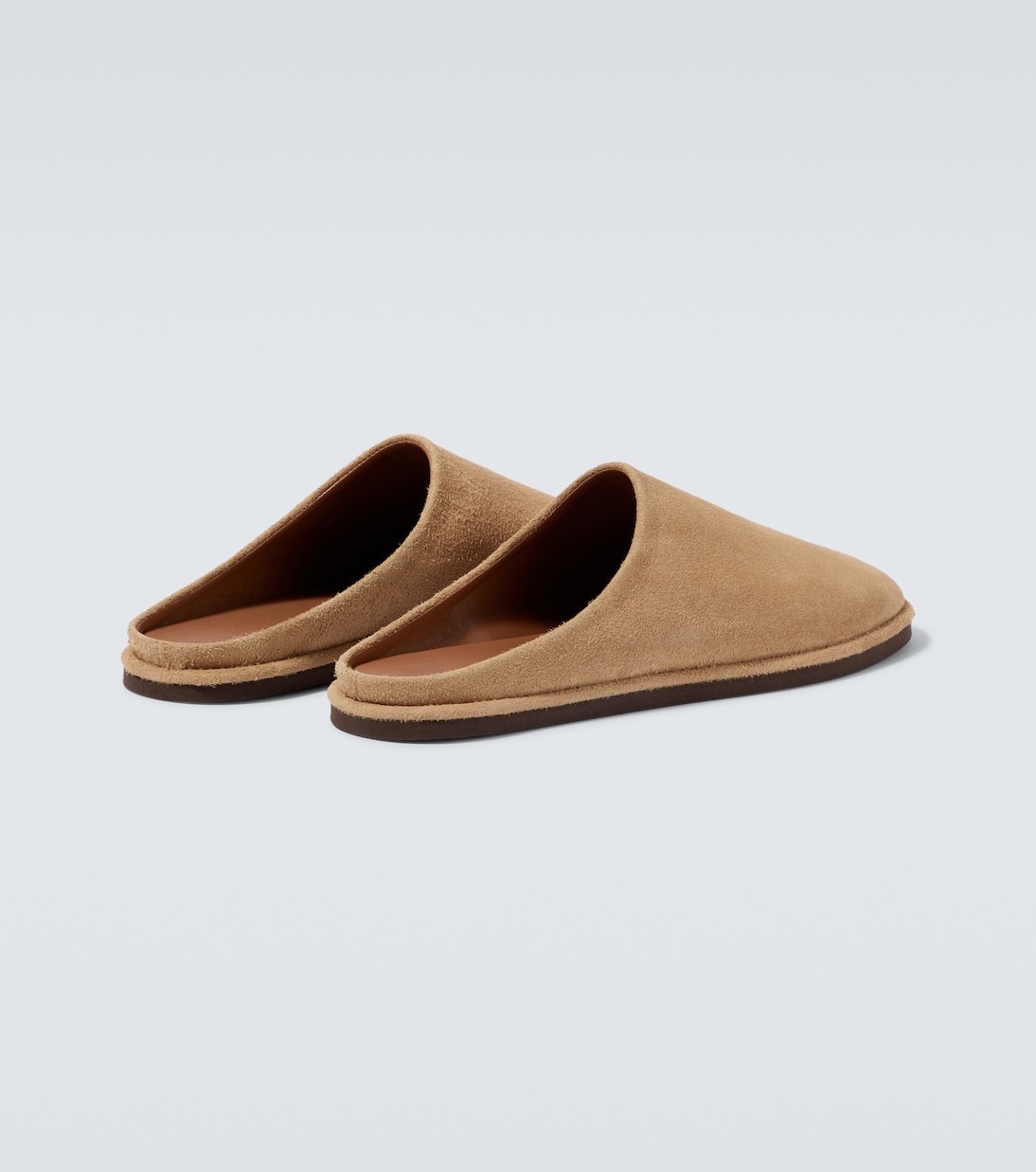 Slippers aus Veloursleder | Auralee