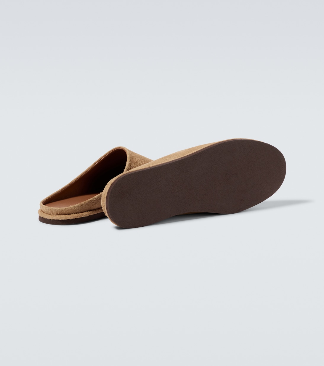 Slippers aus Veloursleder | Auralee