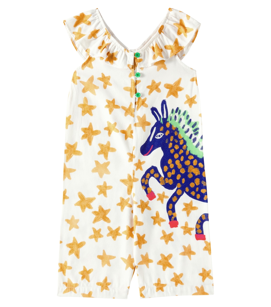 Printed ruffled jumpsuit | Fábula