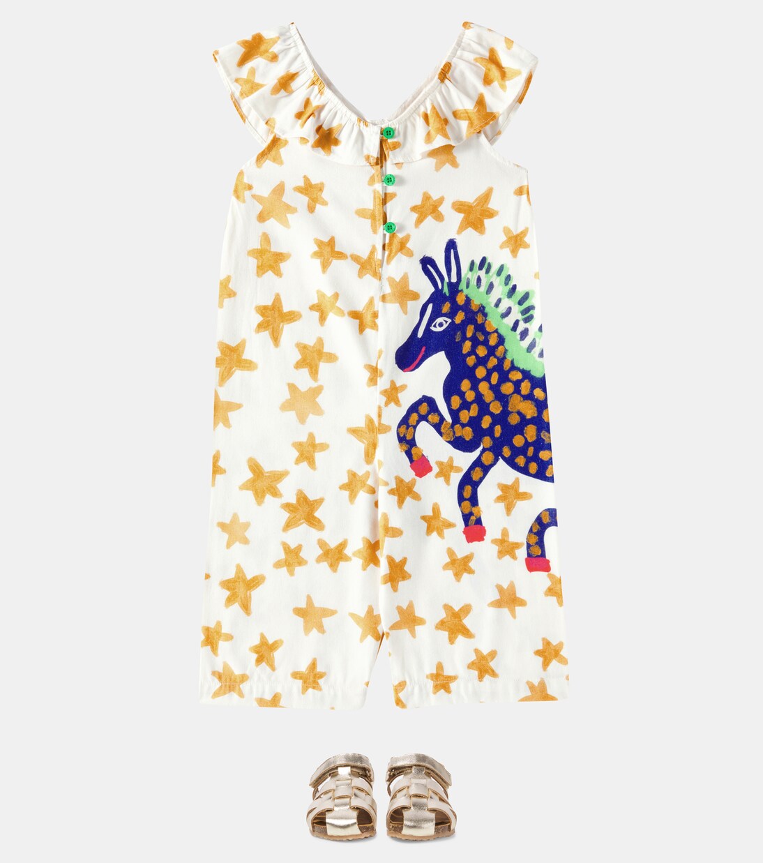 Printed ruffled jumpsuit | Fábula