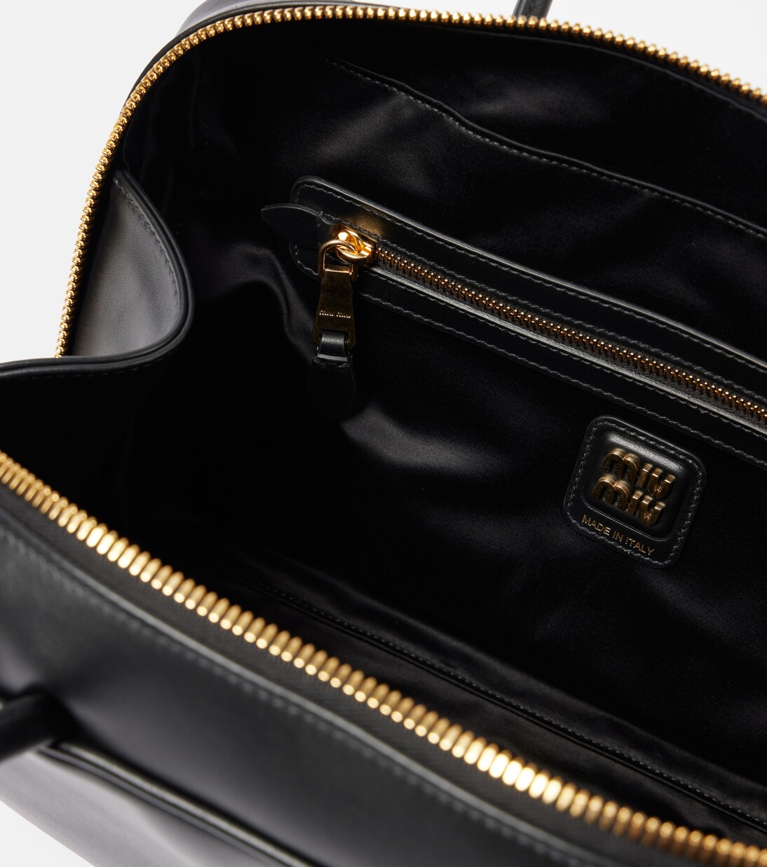 Medium leather tote bag | Miu Miu