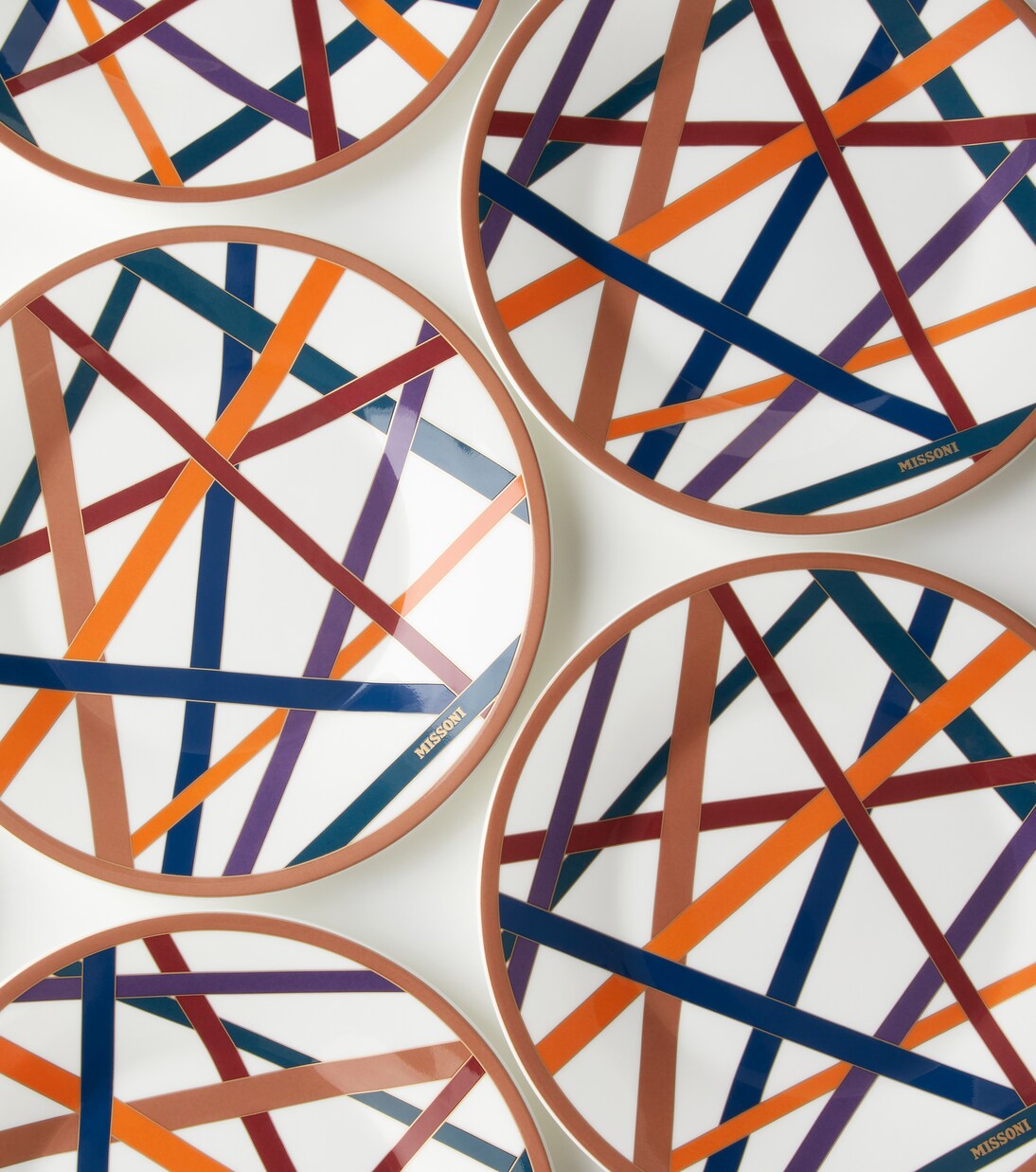Nastri set of 6 dessert plates | Missoni