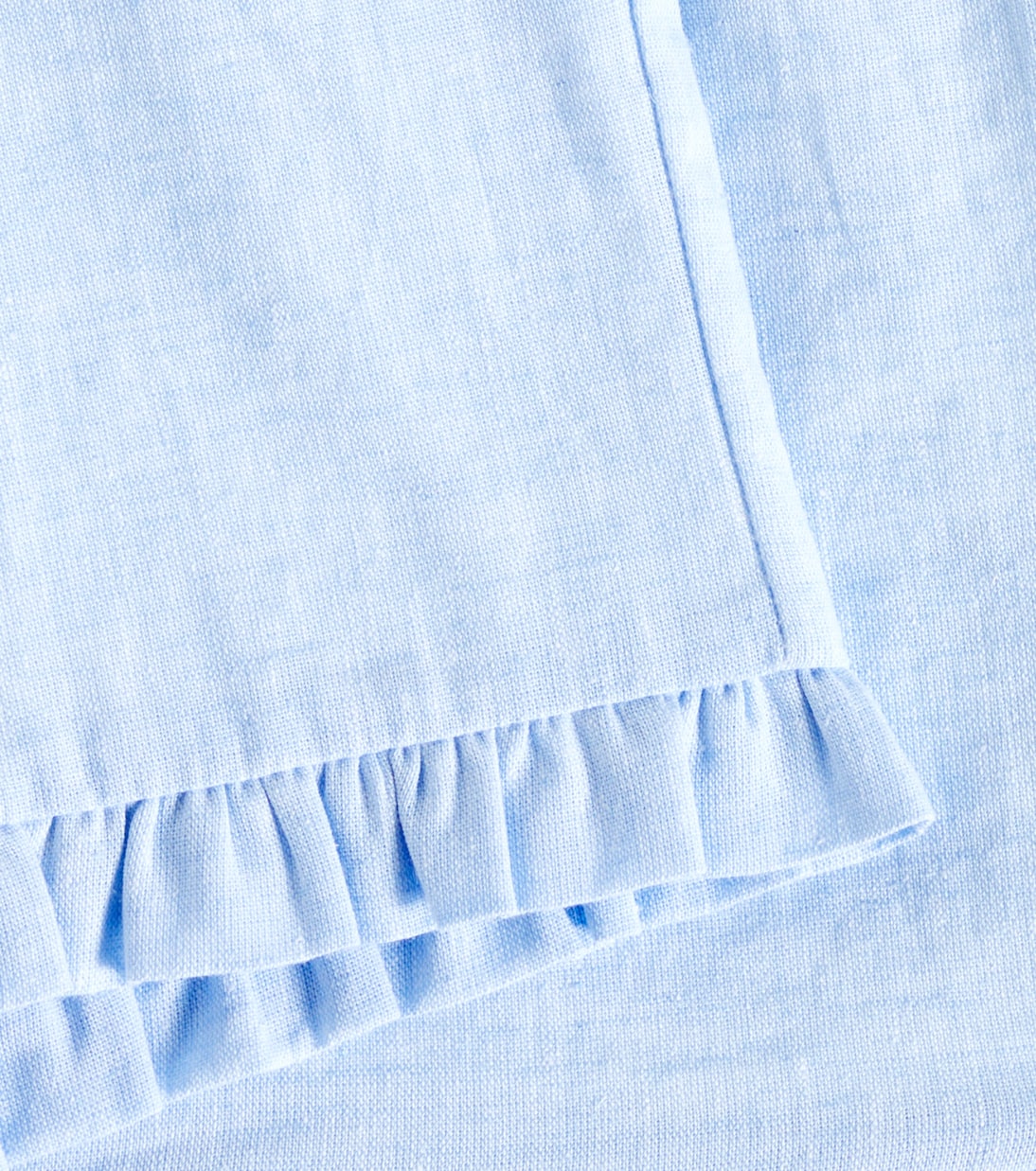 Flores ruffled linen and cotton shorts | La Coqueta