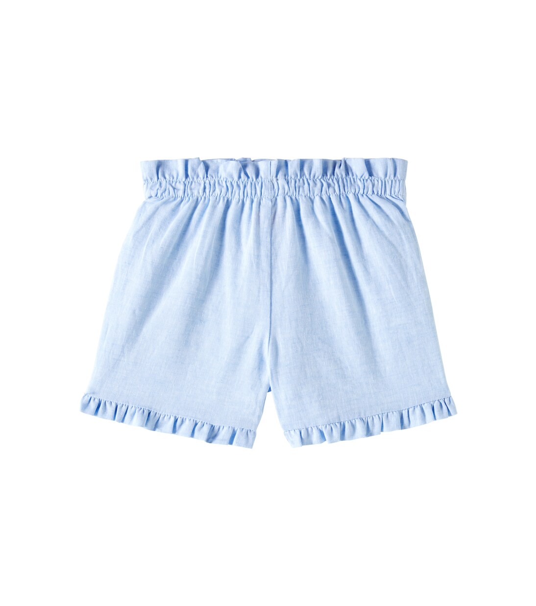 Flores ruffled linen and cotton shorts | La Coqueta