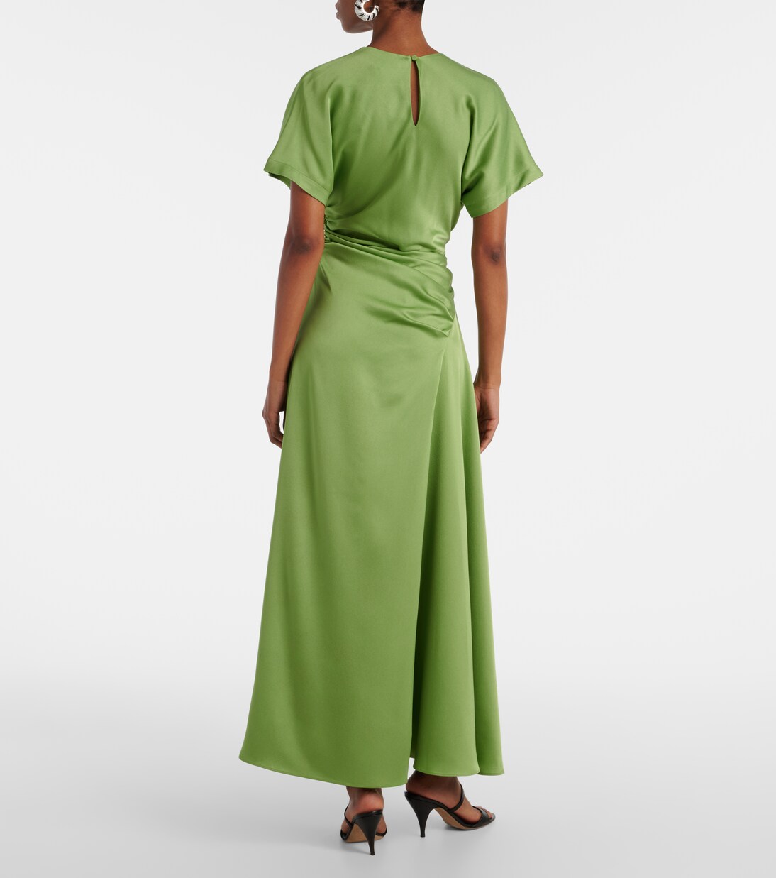 Robe longue Marabella en satin | Simkhai