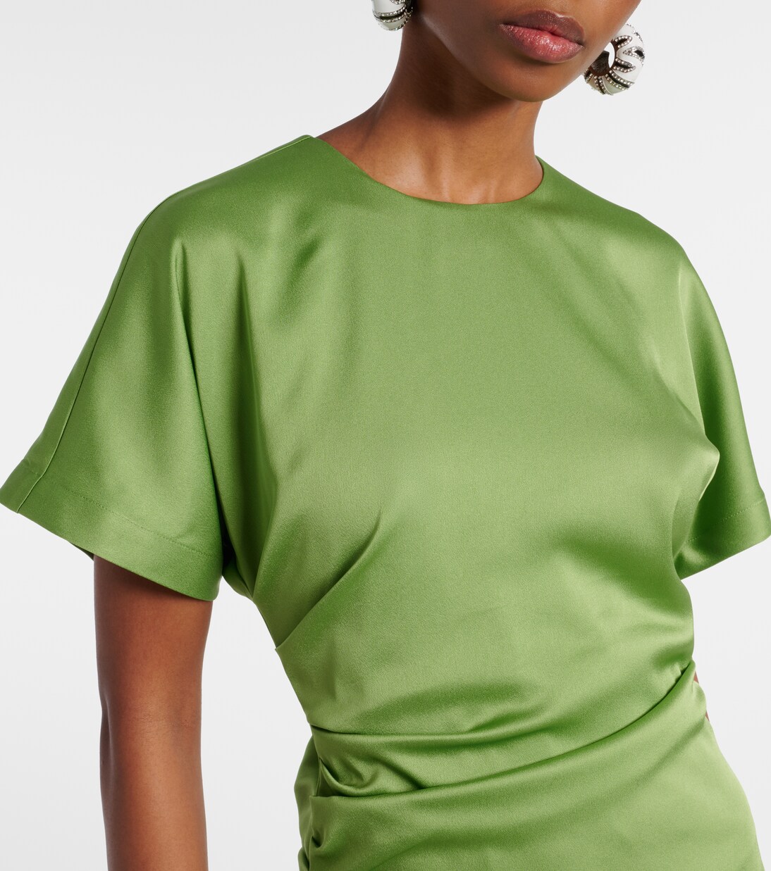 Robe longue Marabella en satin | Simkhai