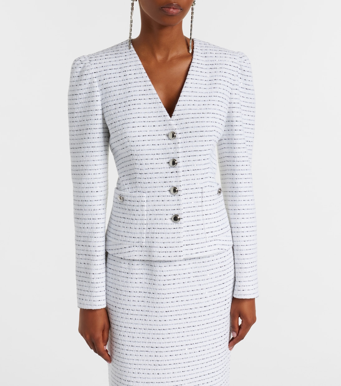 Striped tweed jacket | Alessandra Rich