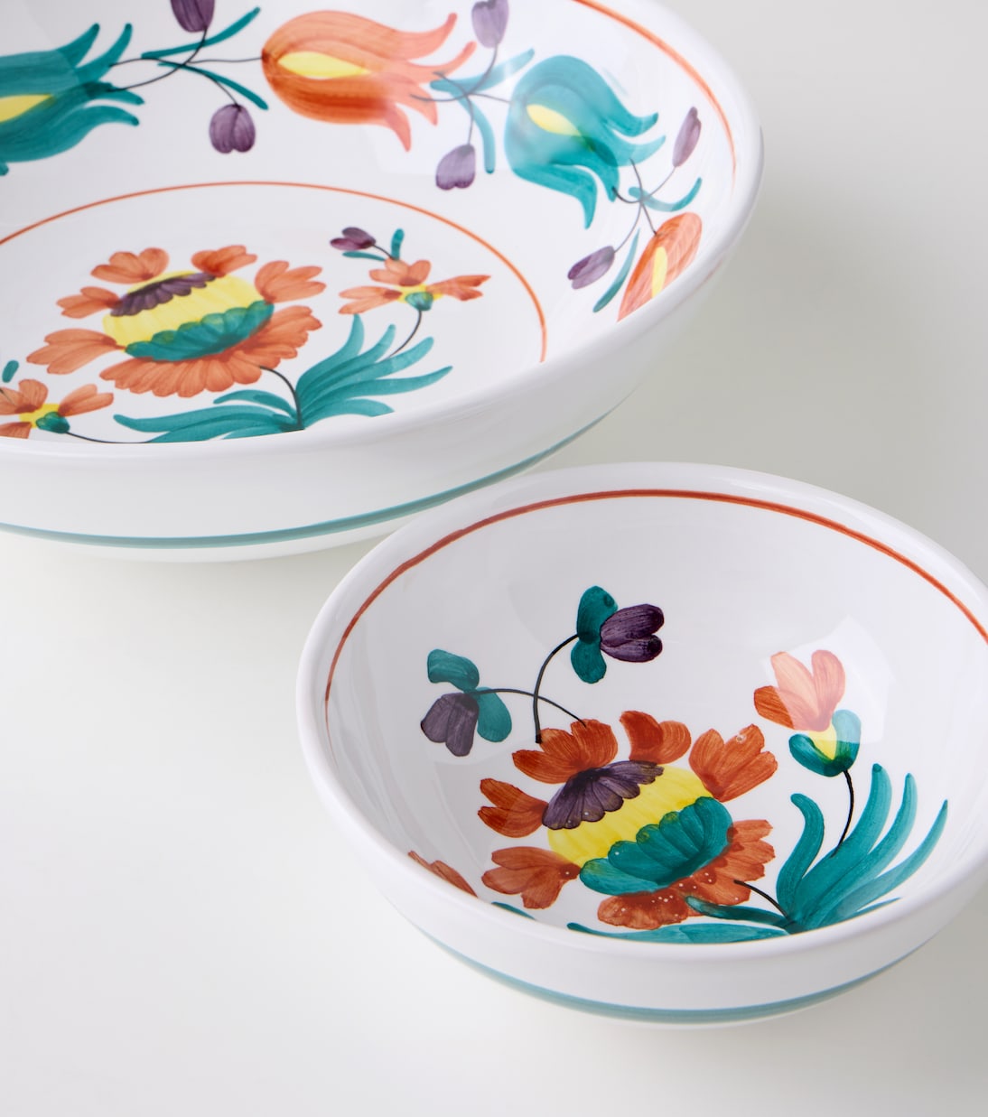 Lia floral ceramic serving bowl | Cabana