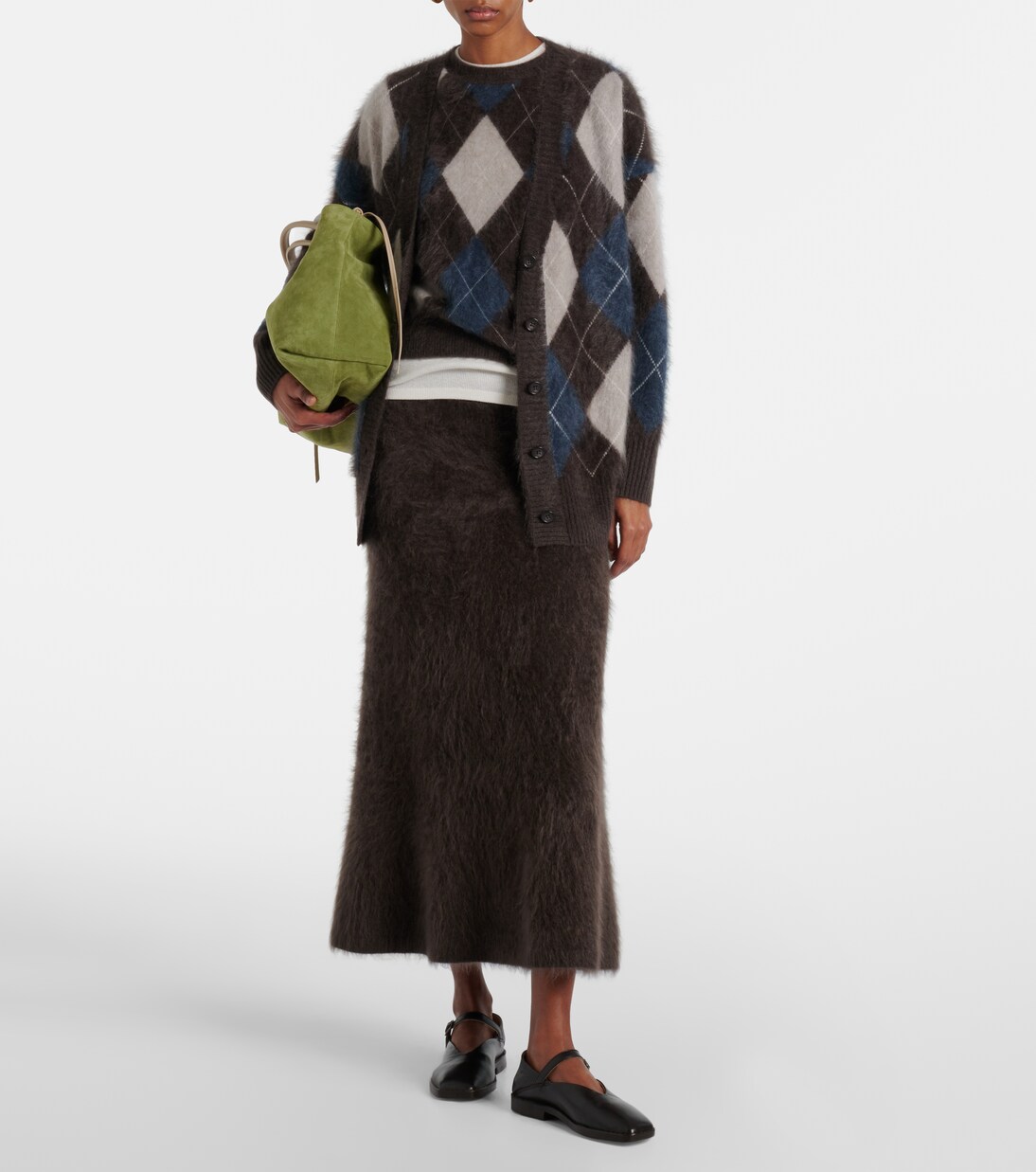 Elaria argyle cashmere cardigan | Lisa Yang